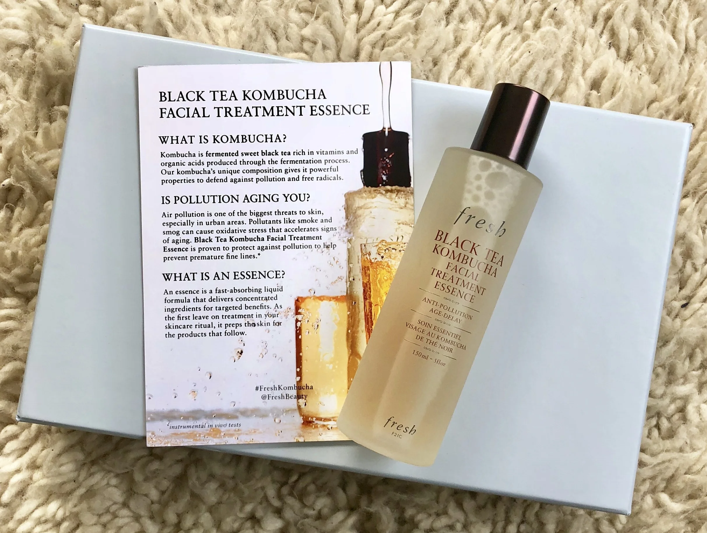 fave products // fresh beauty black tea kombucha facial
